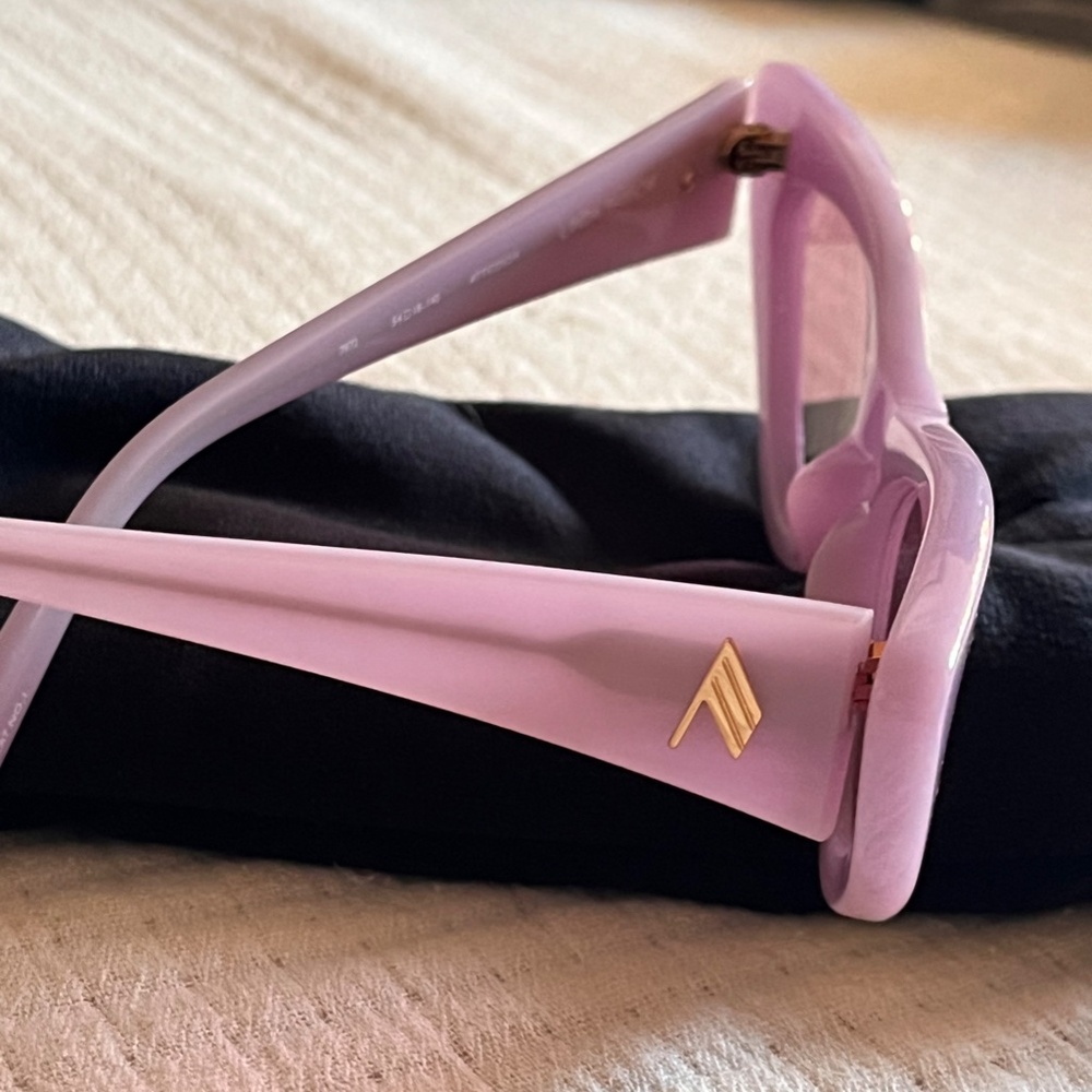 The Attico Purple Sheer Sunglasses - Picture 2 of 9